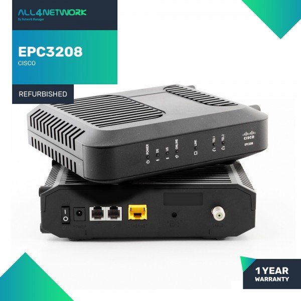 EPC3208 Cisco EPC3208 EuroDOCSIS 3.0 8x4 Channel b...
