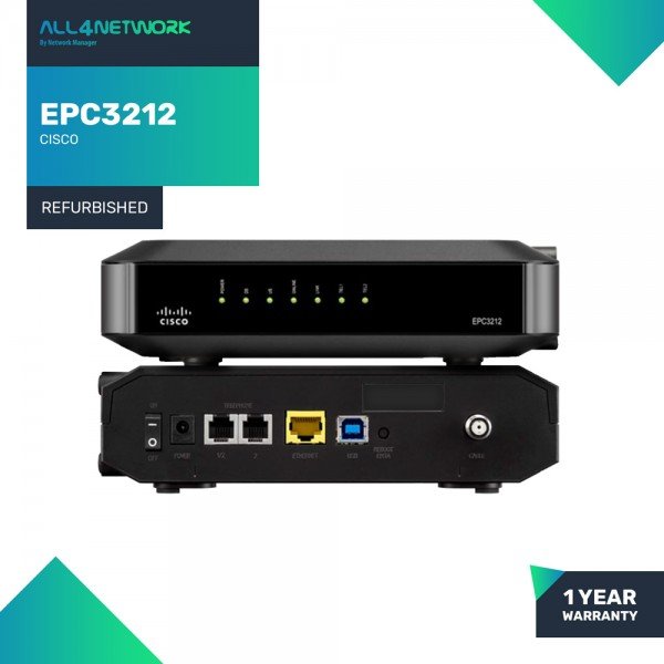 EPC3212 Cisco EPC3212 EuroDOCSIS 3.0 8x4 Channel b...