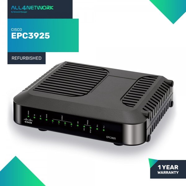 EPC3925 Cisco EPC3925 EuroDOCSIS 3.0 8x4 Channel b...